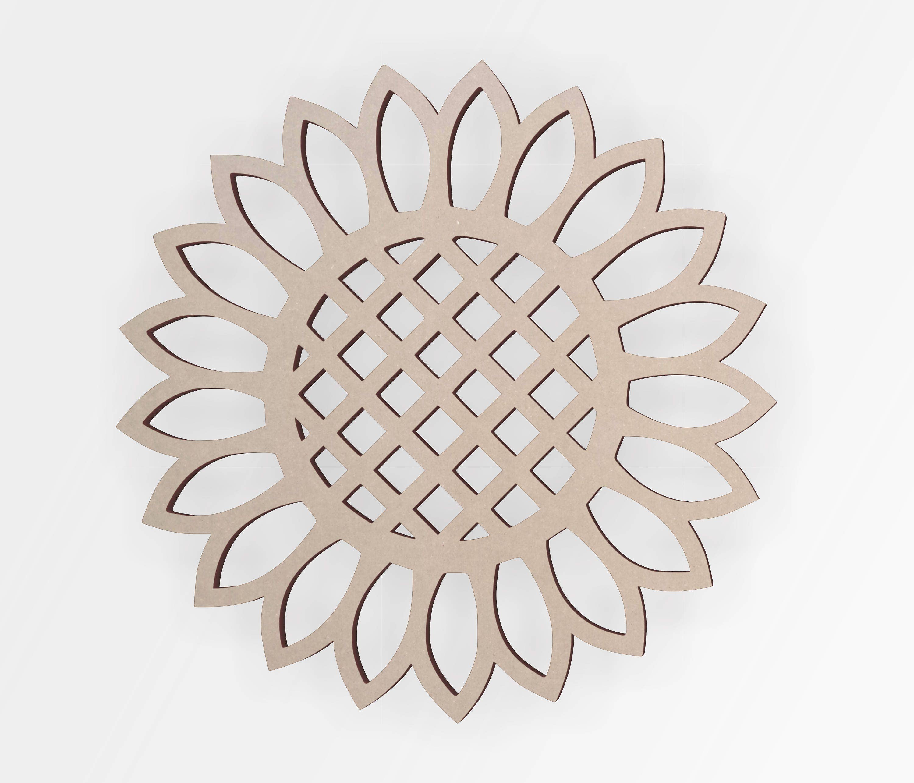 Jess and Jessica - Venta al por mayor Papel pintado 3D - Girasol con forma de madera, recorte de flores, arte de pared con flores2