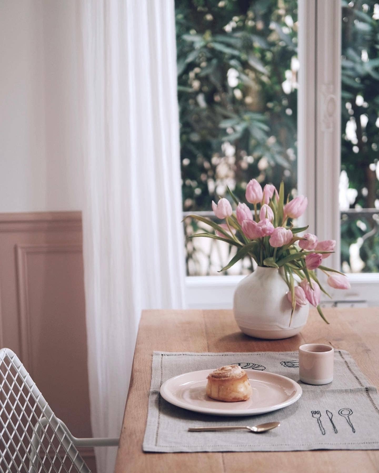 À bientôt – Individuais por atacado – Conjunto de 4 em Petit Dej Placemats Preto2