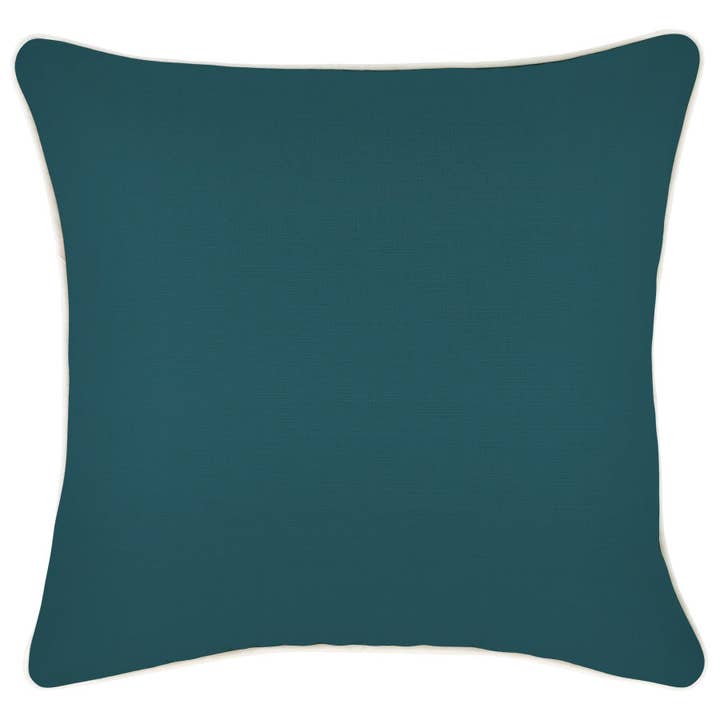 Cushion Cover-With Piping-Solid Teal-45cm x 45cm for wholesale by Escape To Paradise