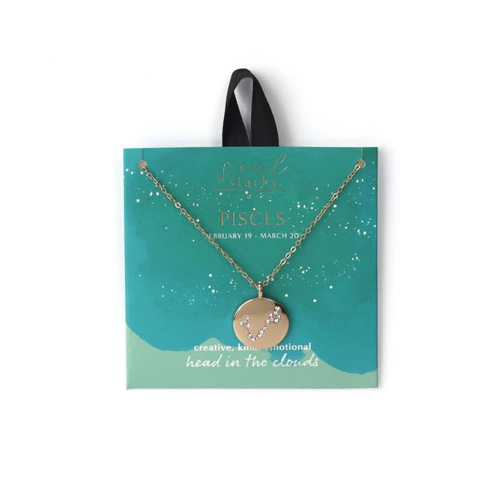 DM Merchandising - Wholesale Pendant/Charm Necklace - Soul Stacks Star Sign Pendant Assortment