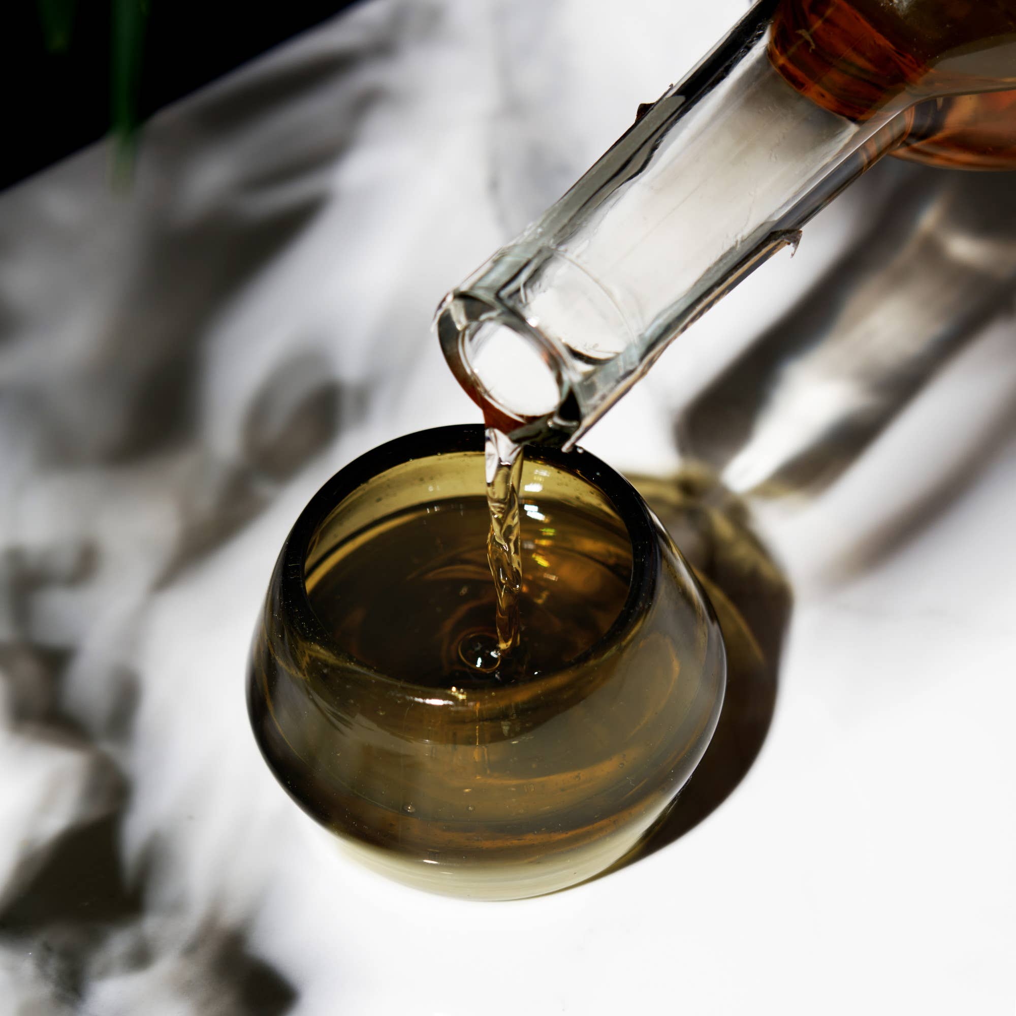 Viski - Vente Verres à cocktail/alcool - Copita de Tequila Verte en Verre Recyclé Fait Main3