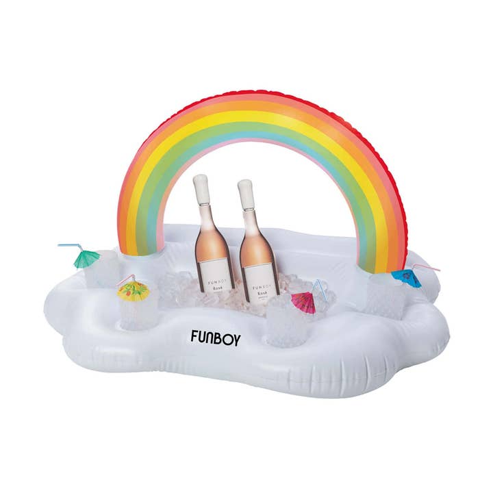 FUNBOY - Vente Jeu gonflable - Glacière gonflable : station de boissons flottante Rainbow Cloud0