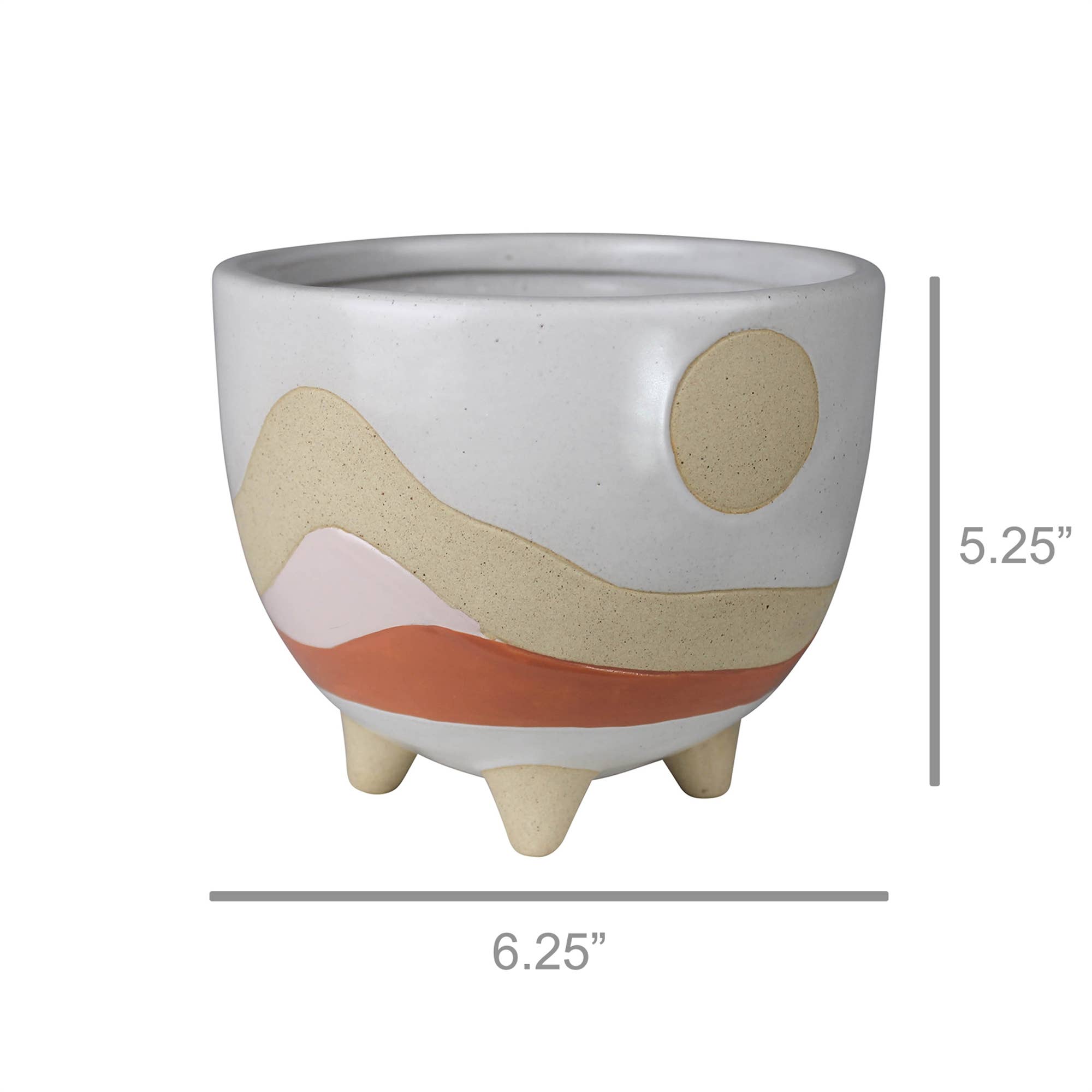 Multi Desertscape Cachepot, Ceramic for wholesale on Faire5