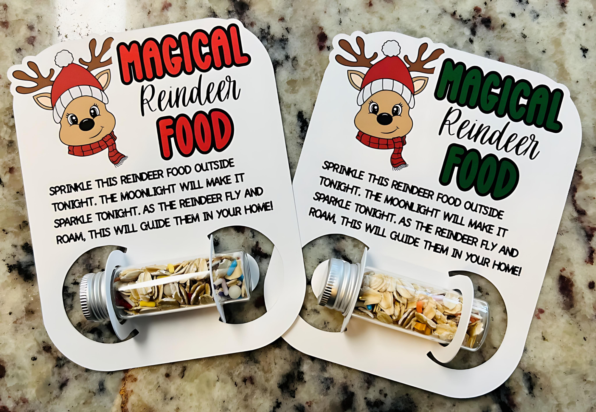 Nans Tees – Decoração de Natal por atacado – Comida Mágica para Renas | Polvilhar na Véspera de Natal | Divertida Tradição de Férias para Crianças2