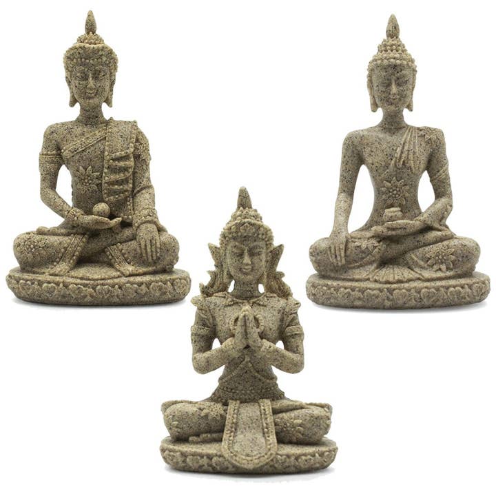 Original Source - Wholesale Sculpture - Sandstone Thai Buddhas - Set of 3