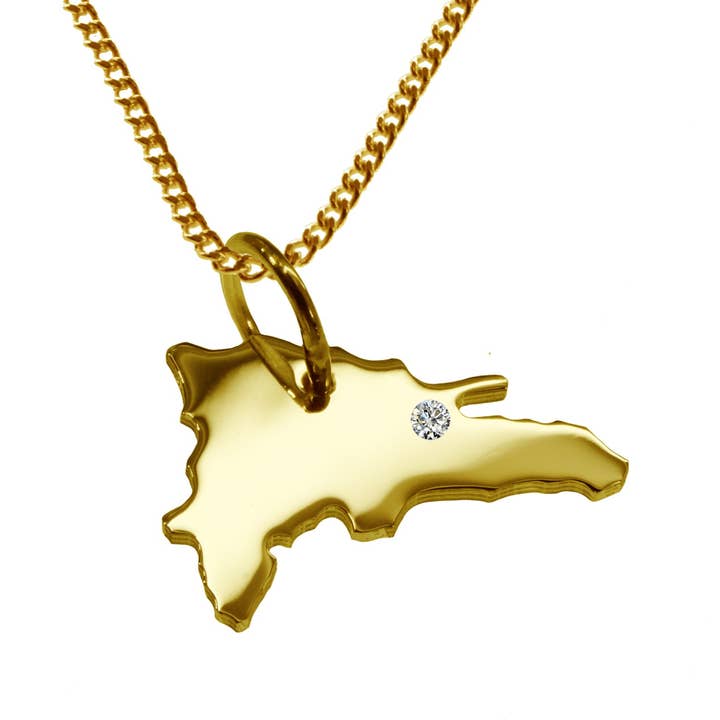 Collar 50cm+colgante Domrep con diamante para venta al por mayor de S.W.w. Schmuckwaren GmbH