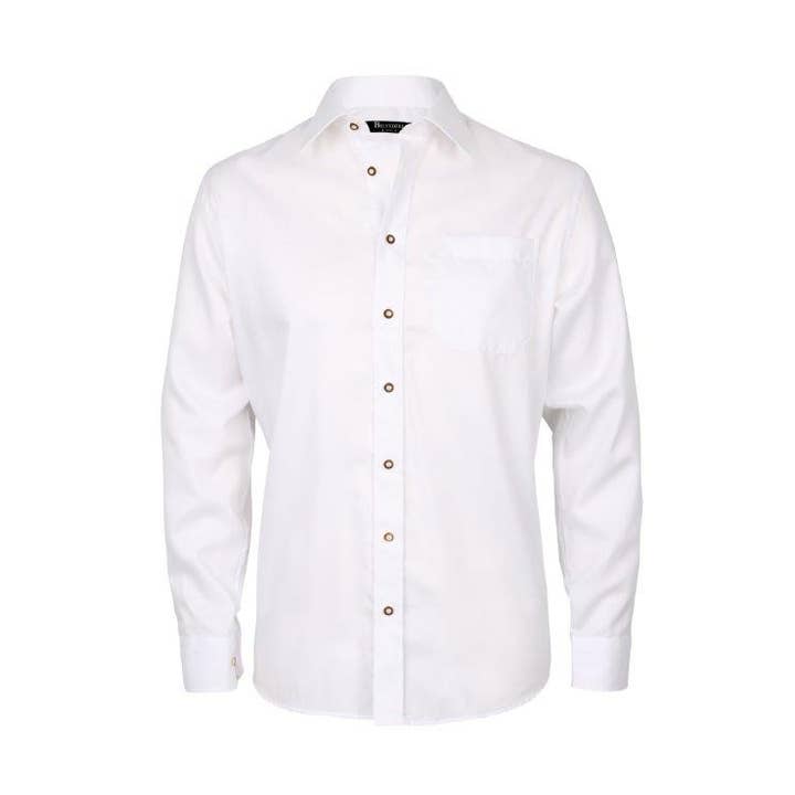 Camisa tradicional, manga larga, corte entallado para venta al por mayor de Arido