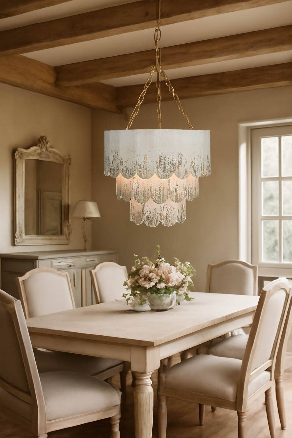 Provence Home - Wholesale Chandelier/Hanging Light - Vintage Style Antique Reproduction Wood Chandelier1