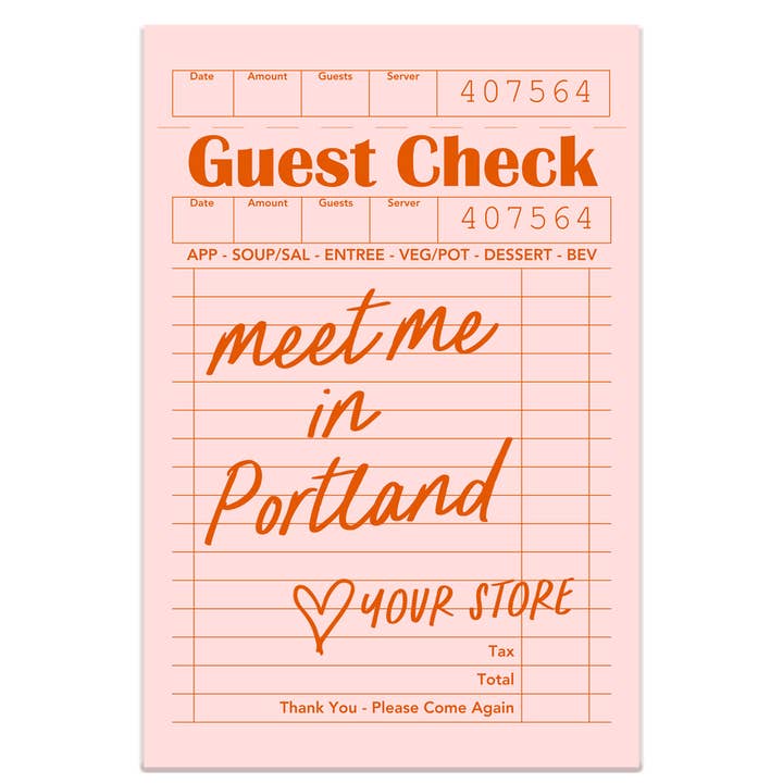 Mugsby - Wholesale Sticker - Personalized City Guest Check Sticker Decal, Custom Sticker