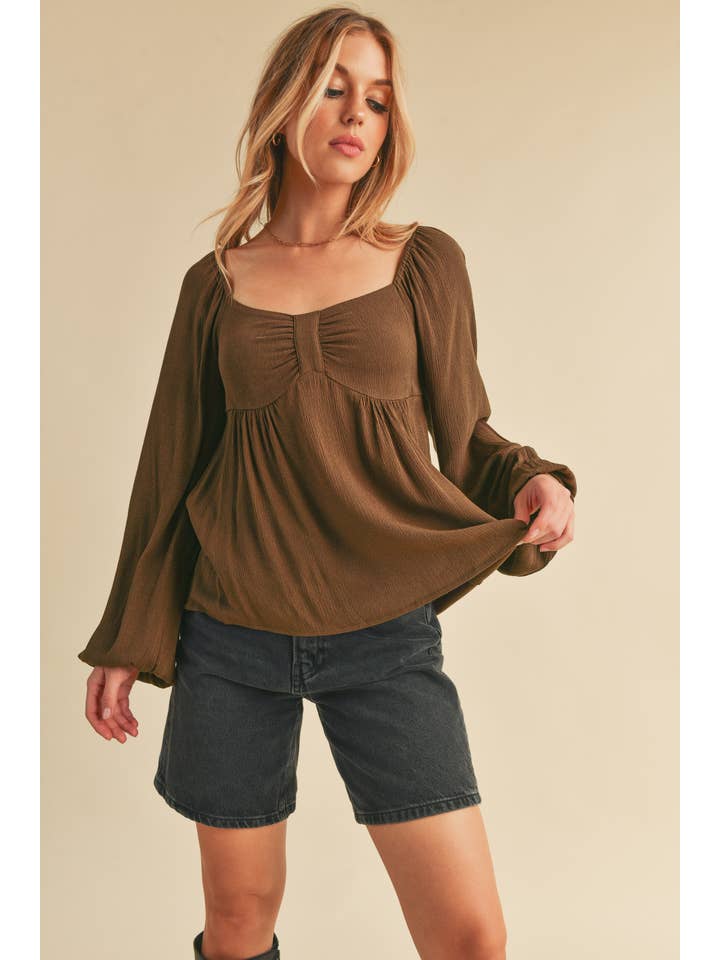 AEMI + CO - Wholesale Blouse - Women's - 8136BK Silvana Top19