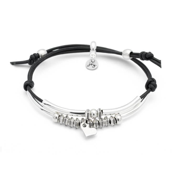 Verstelbare Bounty Armband met Hart Bedel voor wholesale door Lizzy James
