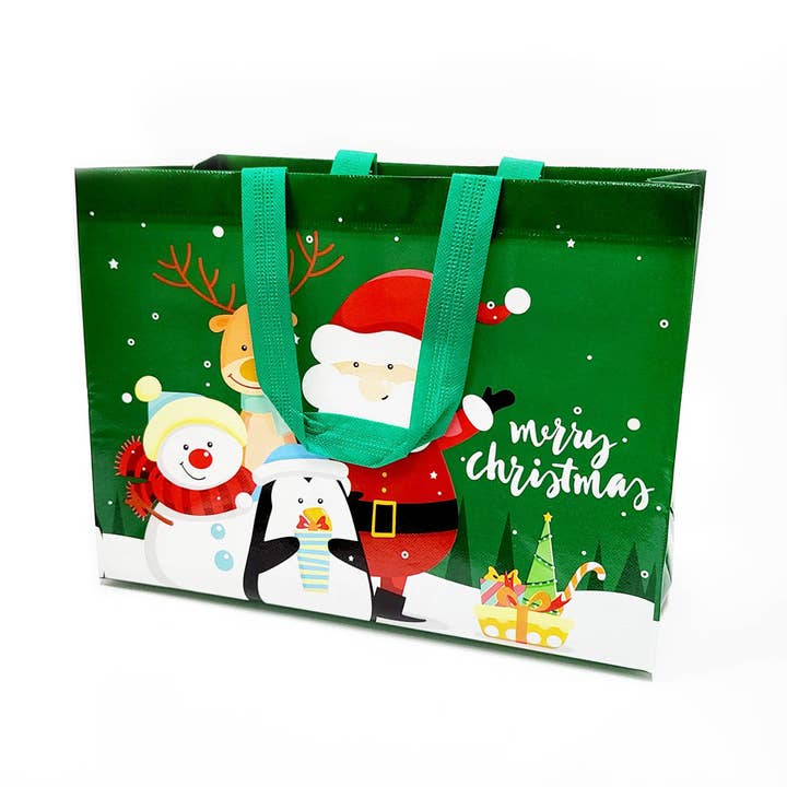 Assorted Color Christmas Reusable Gift Bag for wholesale on Faire