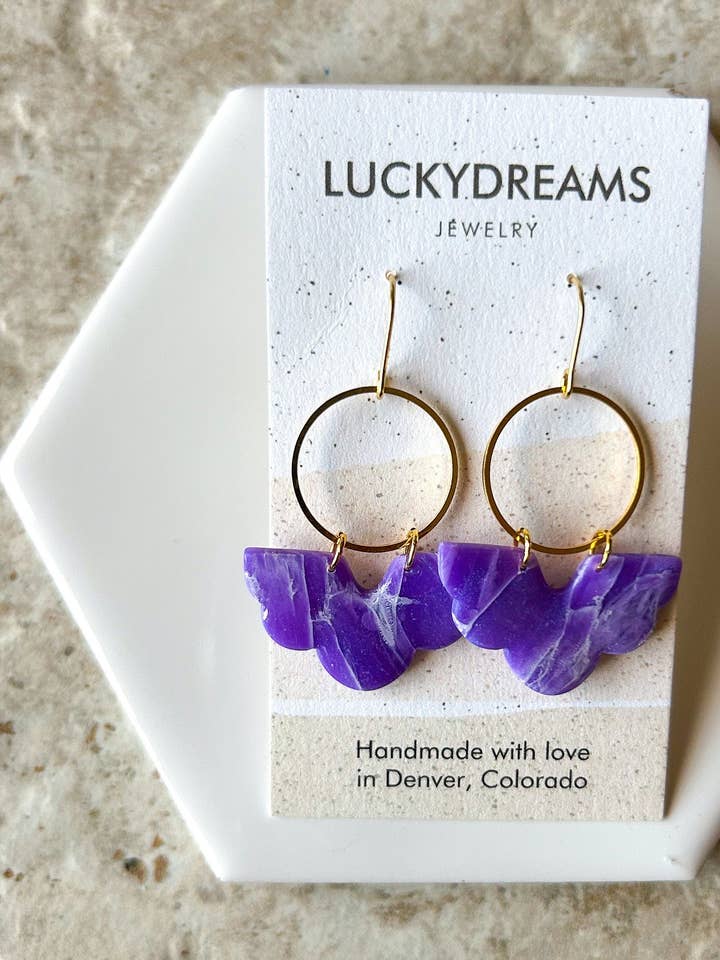 Clay Earrings- The Tessa- Hypoallergenic- Lightweight - Handmade- Statement Jewelry3 for wholesale by LuckyDreams