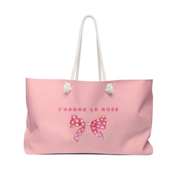 J'Adore Le Rose Weekend Tote Bag, Pink Ballet Bag for wholesale by MARA Style