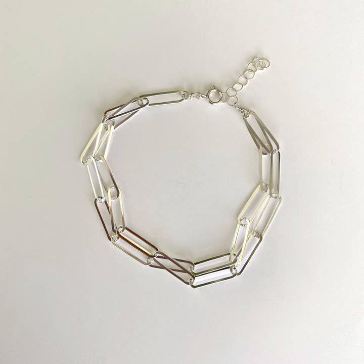 Judy Brandon Jewelry - Wholesale Link & Chain Bracelet - Sterling silver double strand bracelet1