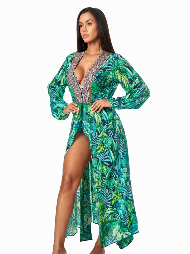 Abiti maxi avvolgenti da donna Wild Country per la vendita all'ingrosso da parte di La Moda Clothing