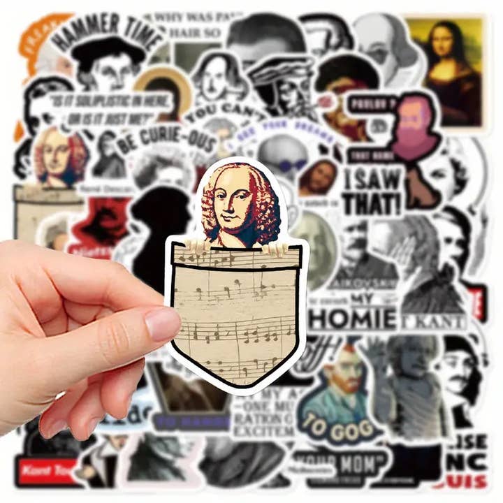 Magnifique Hearts - Wholesale Sticker - Philosophical Puns Sticker Pack: Witty Thinkers' Delight3