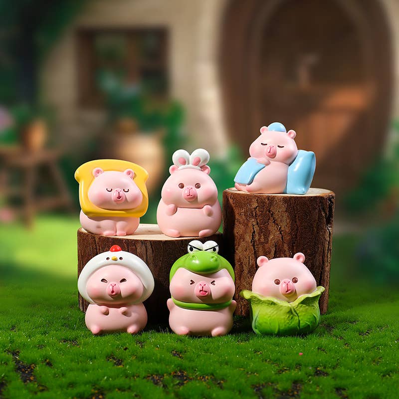 BCmini - Wholesale Decorative Figurine - 71280 Pink Capybara Blind Box-1237