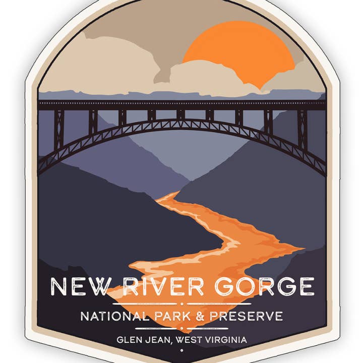 New River Gorge National Park Sticker for wholesale by Echo-Lit