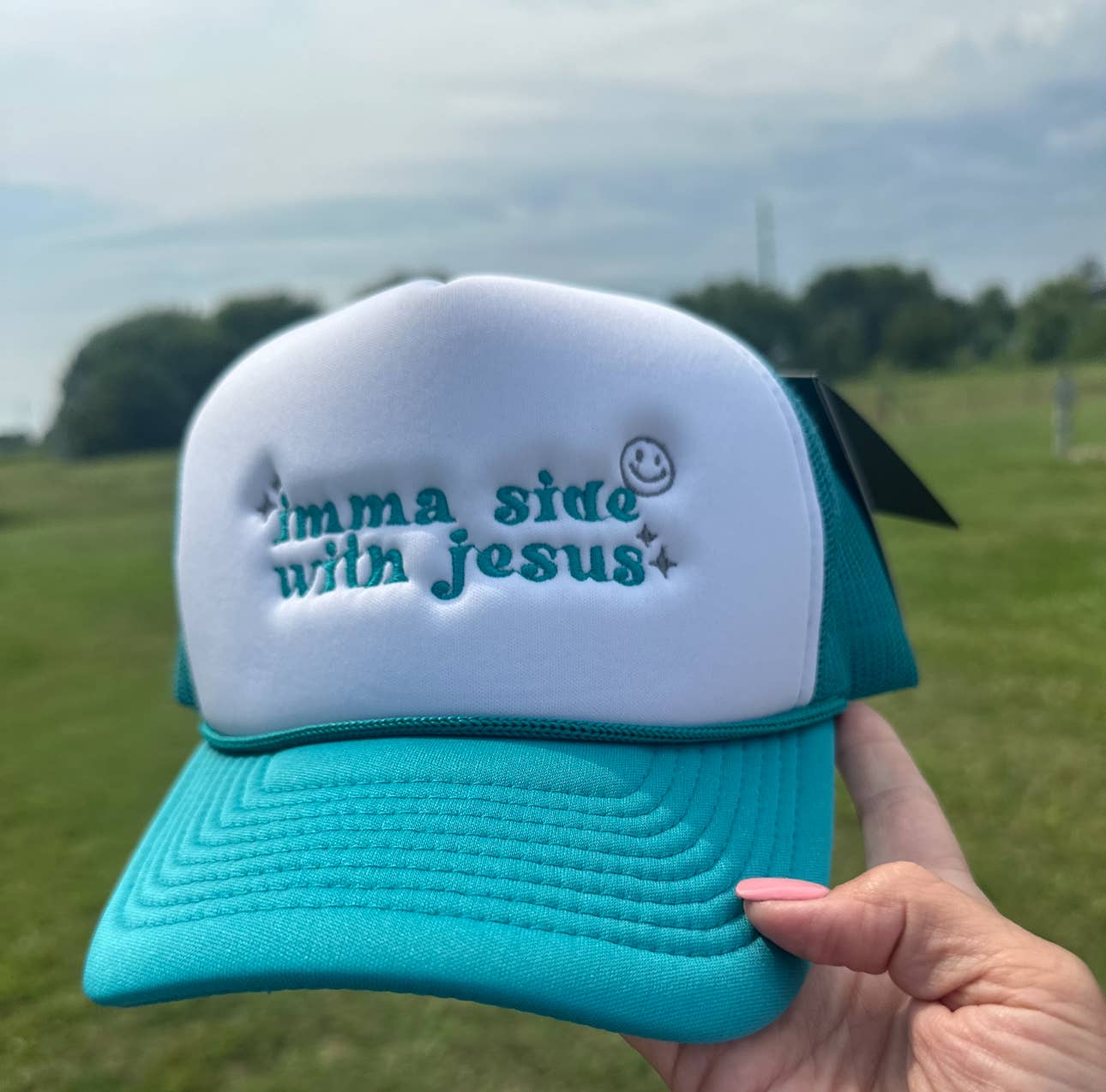 Ranch'n 4 Trouble Co. - Wholesale Trucker Hat - Women's - Imma Side With Jesus Hat10