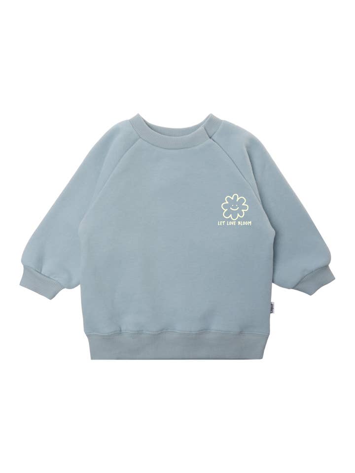 Liliput - Wholesale Mommy & Me Sets - Love Bloom Sweatshirt light blue Mini and Me Edition