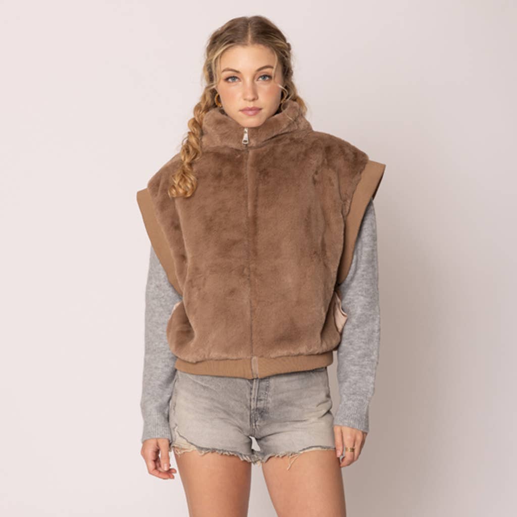 Fashion City - Venta al por mayor Chaleco de abrigo - Mujer - Chaleco cálido y acogedor de piel suave para la moda de otoño-invierno21