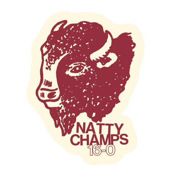 Natty Champs Sticker for wholesale by badknees