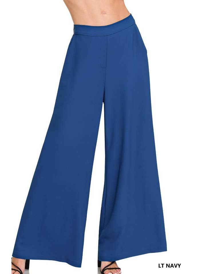 Vanilla Monkey - Wholesale Pants - Women's - Relaxed Fit Elastic Waisted Wide Leg Pants6