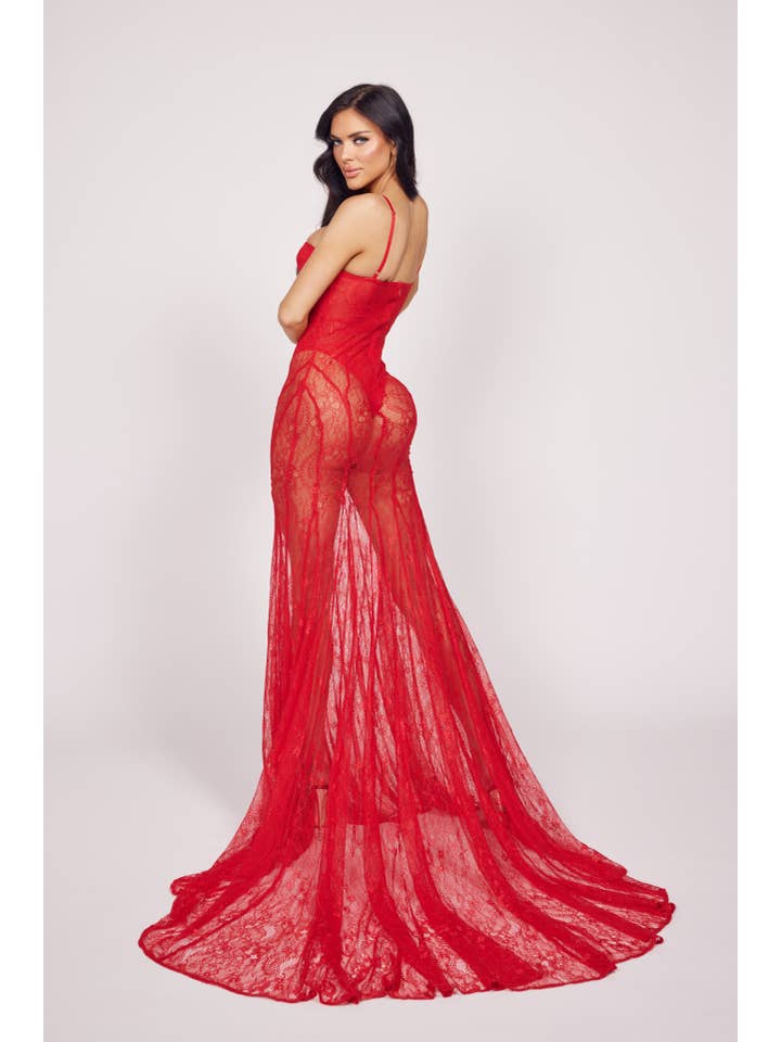 WFFS - Wholesale Gown - Women's - Lace Maxi Formal Dress 6