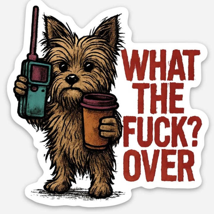 Cute Sassy Yorkie Die Cut Magnet for wholesale by Handsome Sam's