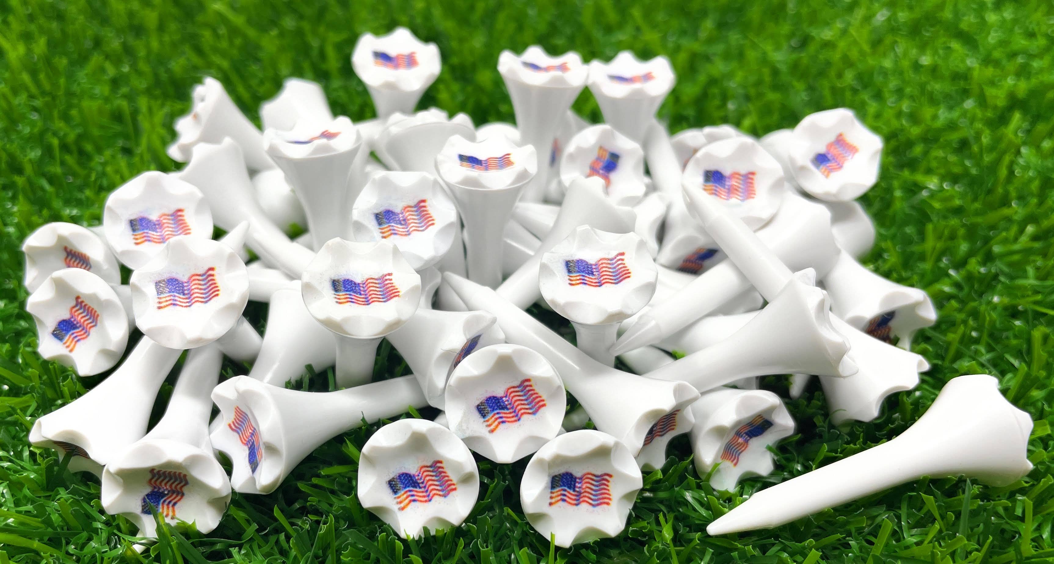 NorthPointe Golf - Wholesale Sports & Outdoor - USA American Flag Cup Imprinted Golf Tees2