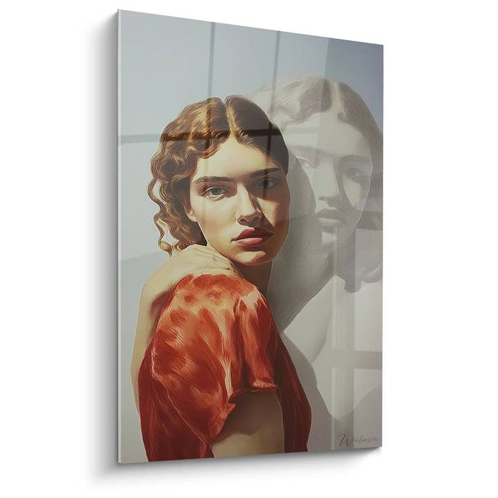 Portrait Painting Woman Shadow Marble - hyperrealism edition for wholesale by Walensky
