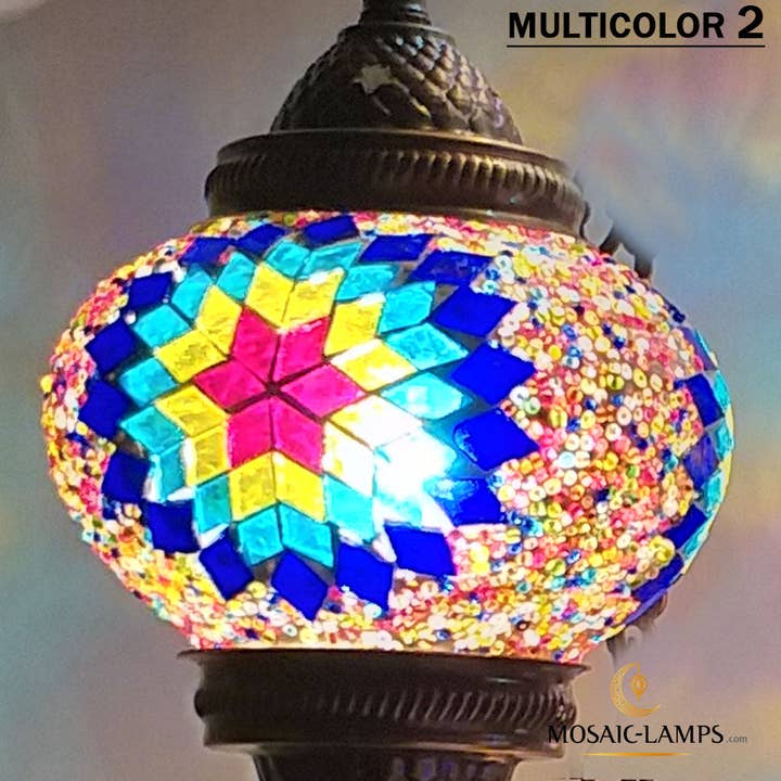 Mosaic Lamps - Vente Appliques - Lampe murale turque bohémienne antique à 2 têtes3