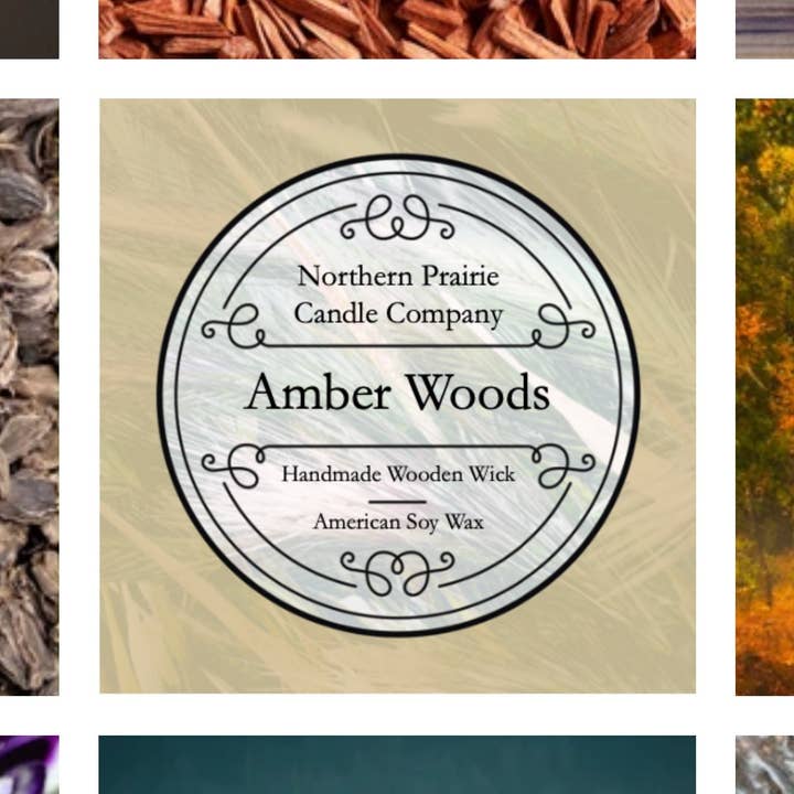 Amber Woods for wholesale by Northern Prairie Candle Company