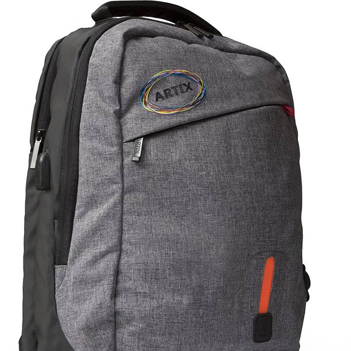 Symphonized - Wholesale Backpack - Unisex - Artix Power Bank Water Resistant Backpack For Laptops, 15.6"