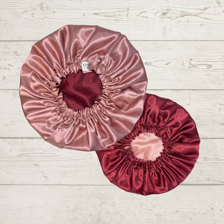 Cuffia reversibile malva e bordeaux per la vendita all'ingrosso da parte di Buli Life