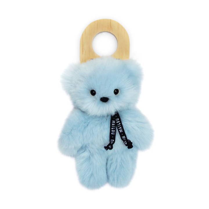 Teddy bear - The little Frenchie - Blue - 20 cm for wholesale by MAÏLOU TRADITION