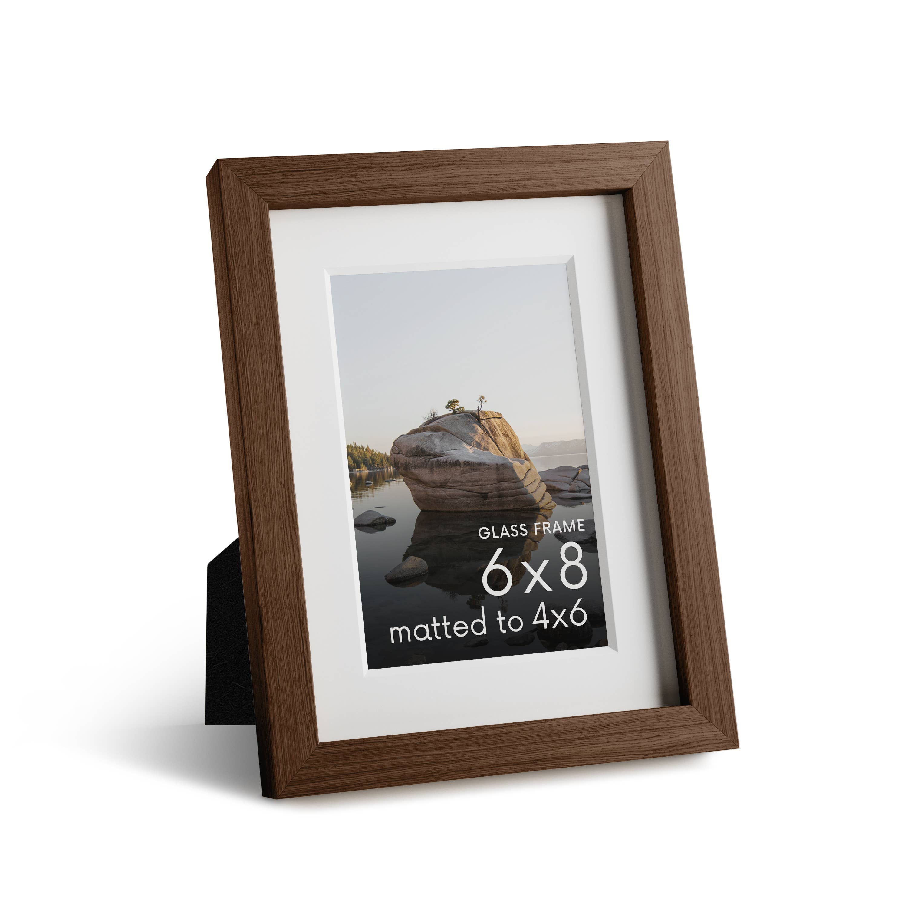 Haus and Hues - Wholesale Picture Frame - Walnut Oak Frame with Glass2