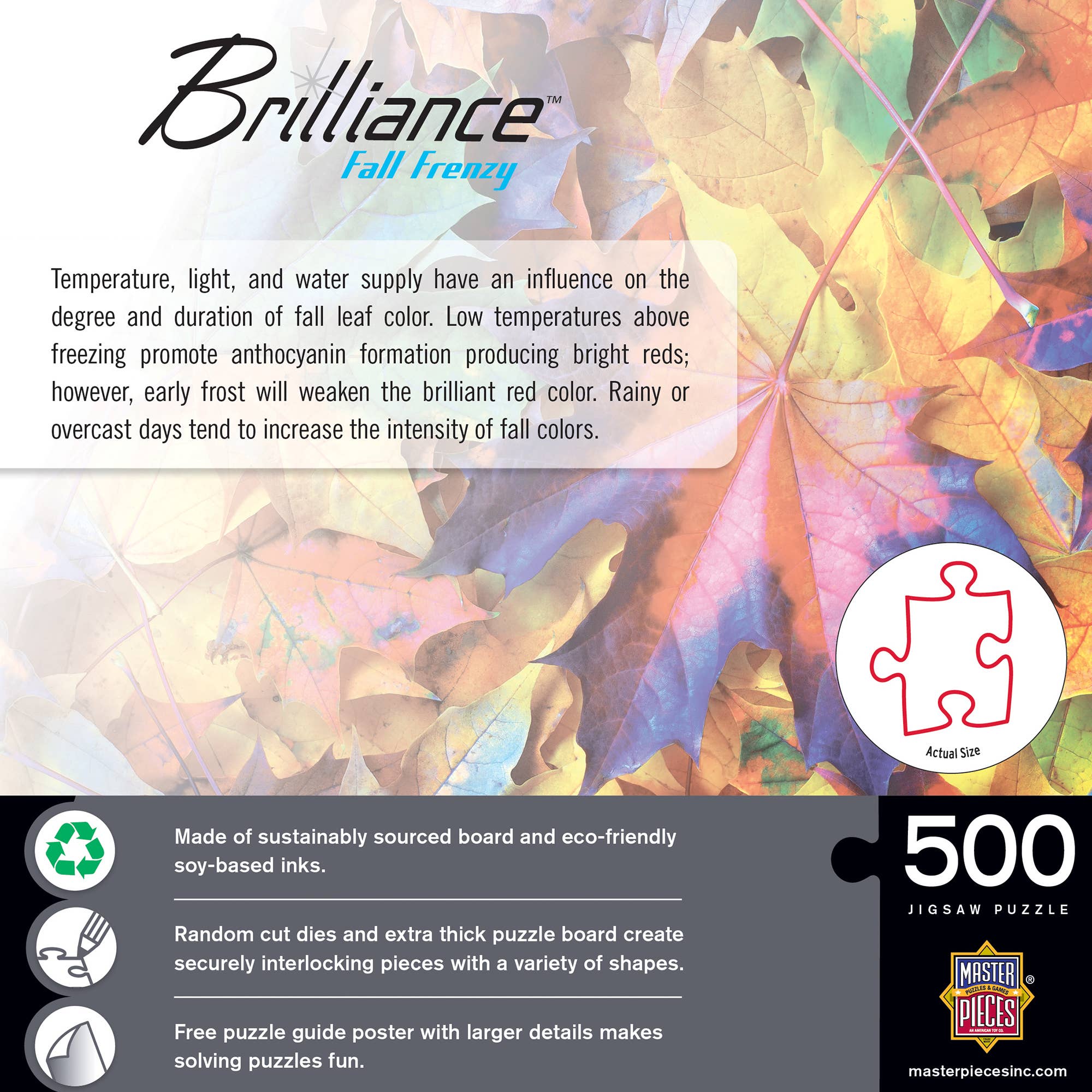 Masterpieces Puzzles - Wholesale Puzzle - Adult - Brilliance - Fall Frenzy 500 Piece Puzzle2