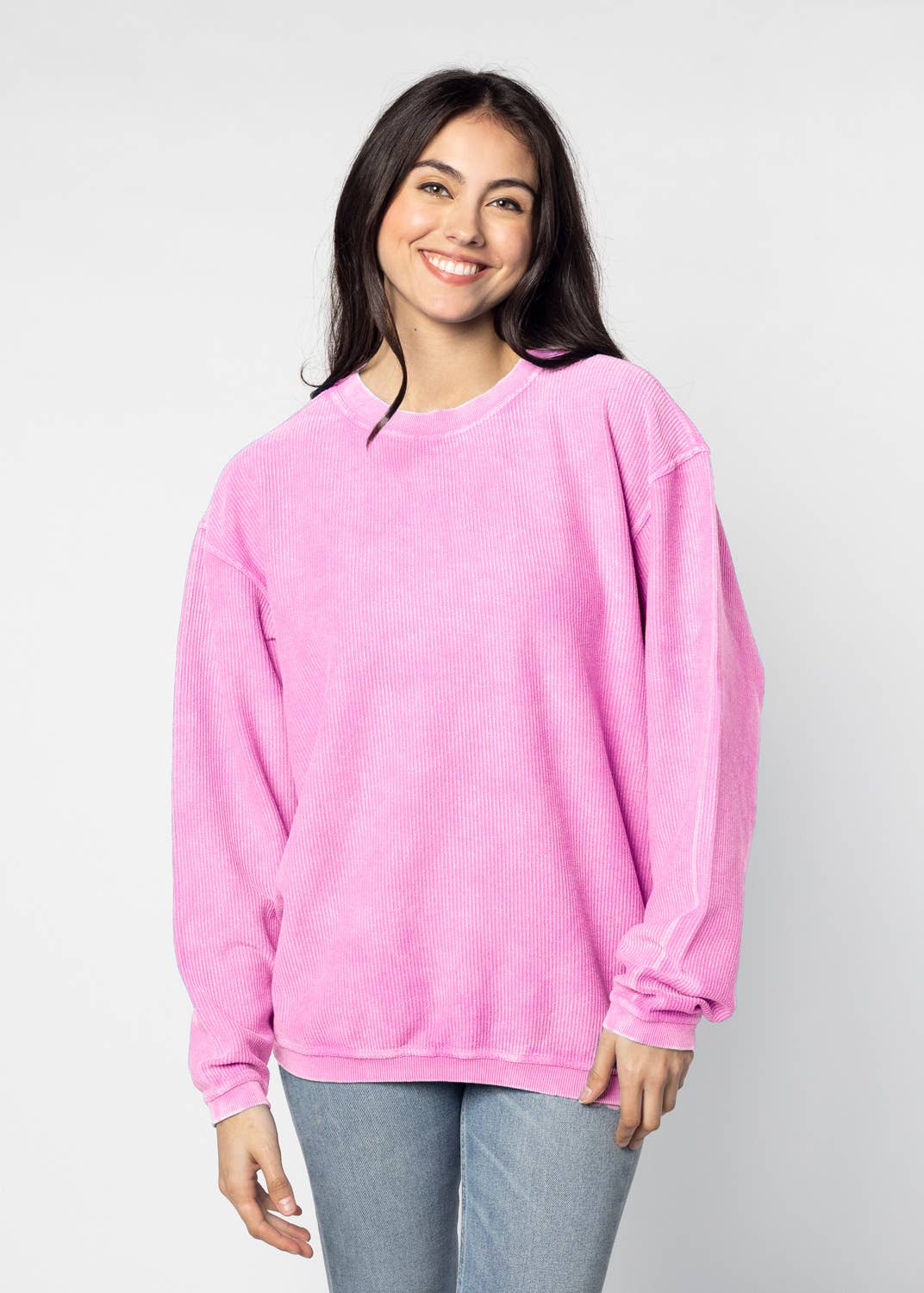 chicka-d - Wholesale Sweatshirt - Women's - The Original Corded Crew, all colors3