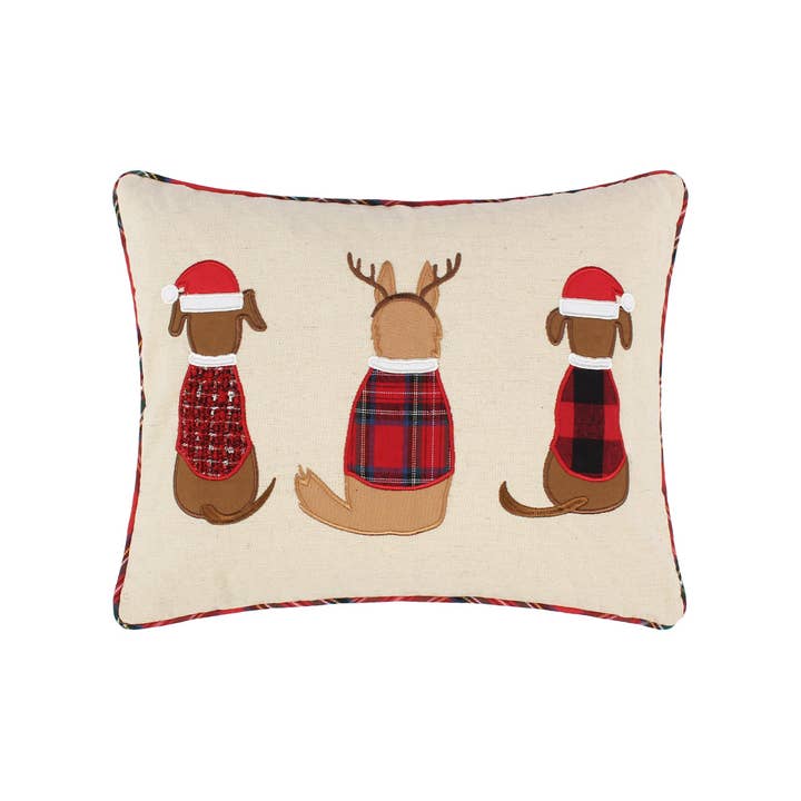 Levtex Home – Almofada decorativa/de sofá por atacado – Almofada Natural Jingle Patas Cães