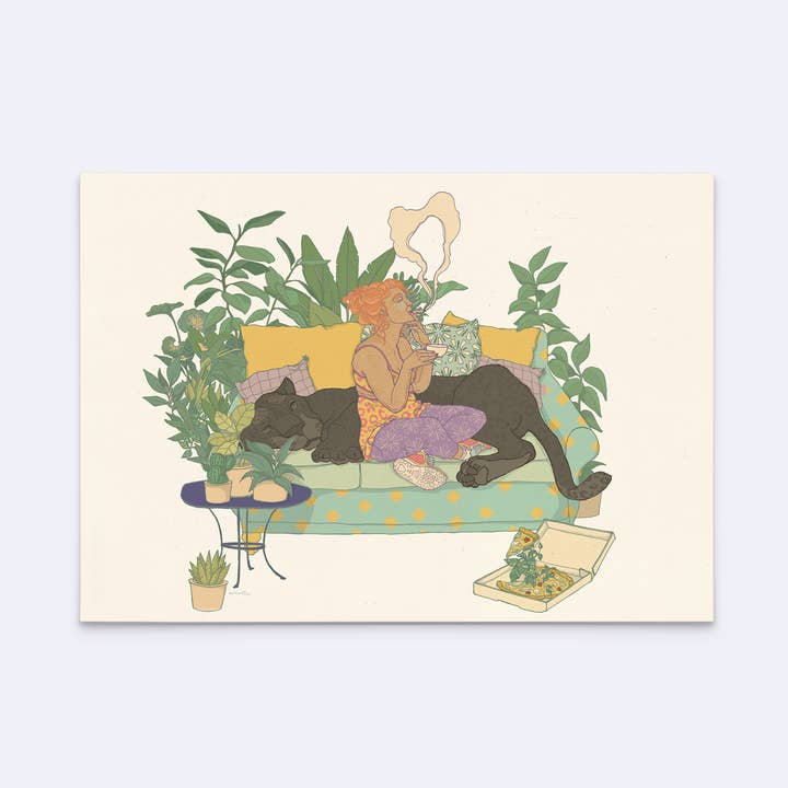 minttu illustrations - Wholesale Postcard - Postcard "Enjoy yourself, again"