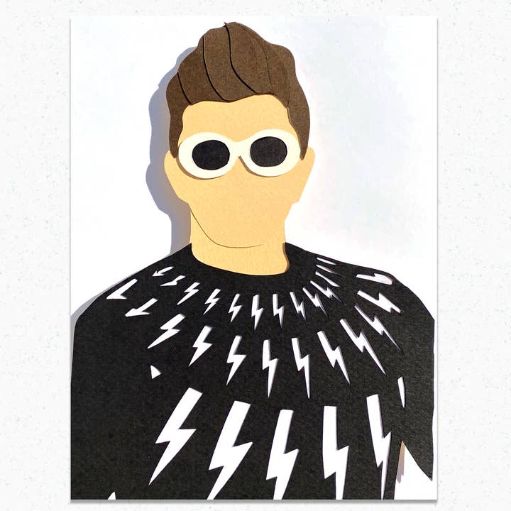 David Rose: Framed, Handmade, Paper Art Piece for wholesale by Paper for the People