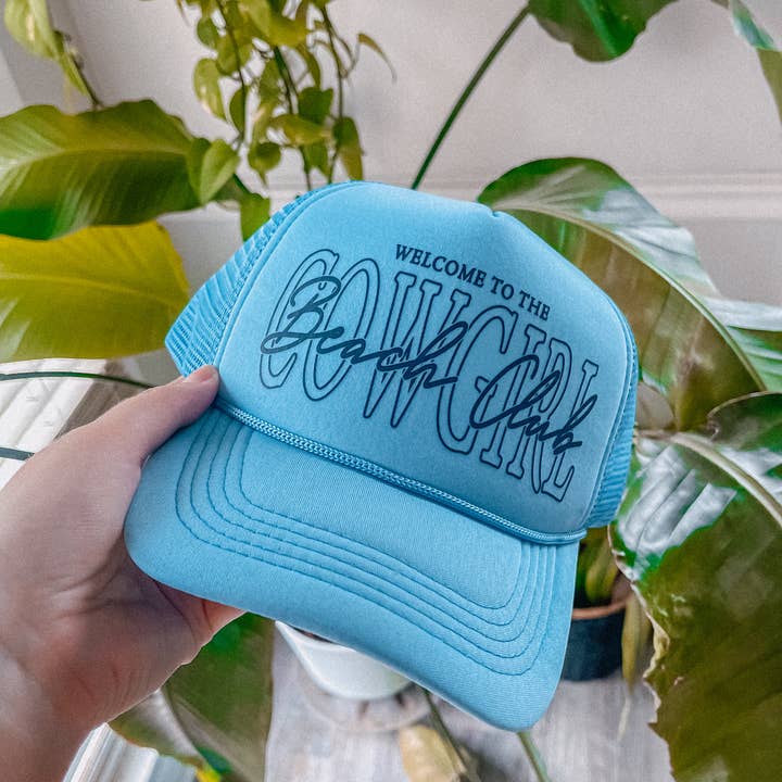 The Clandestine Underground - Wholesale Trucker Hat - Women's - Welcome to the Cowgirl Beach Club, Â Summer Trucker Hat