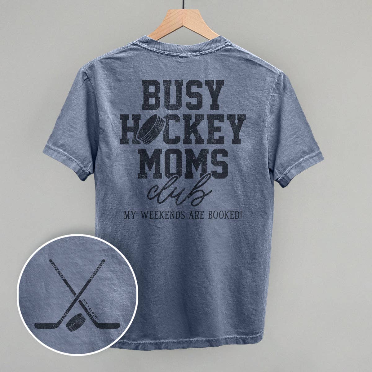 Ivy + Cloth - Vente Sweat-shirt à imprimés – femme - Busy Hockey Moms Club (impression arrière)1