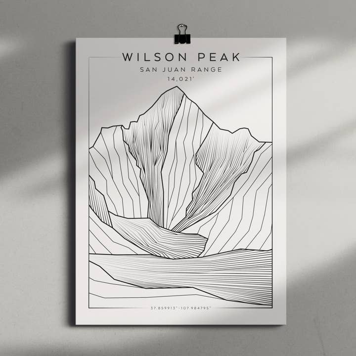 Wilson Peak 9x12 Poster for wholesale by The Elevated Line LLC