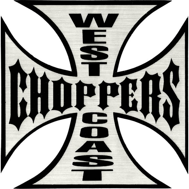 Square Deal Recordings & Supplies - Wholesale Sticker - Sticker - West Coast Choppers - Small Black & Chrome Logo