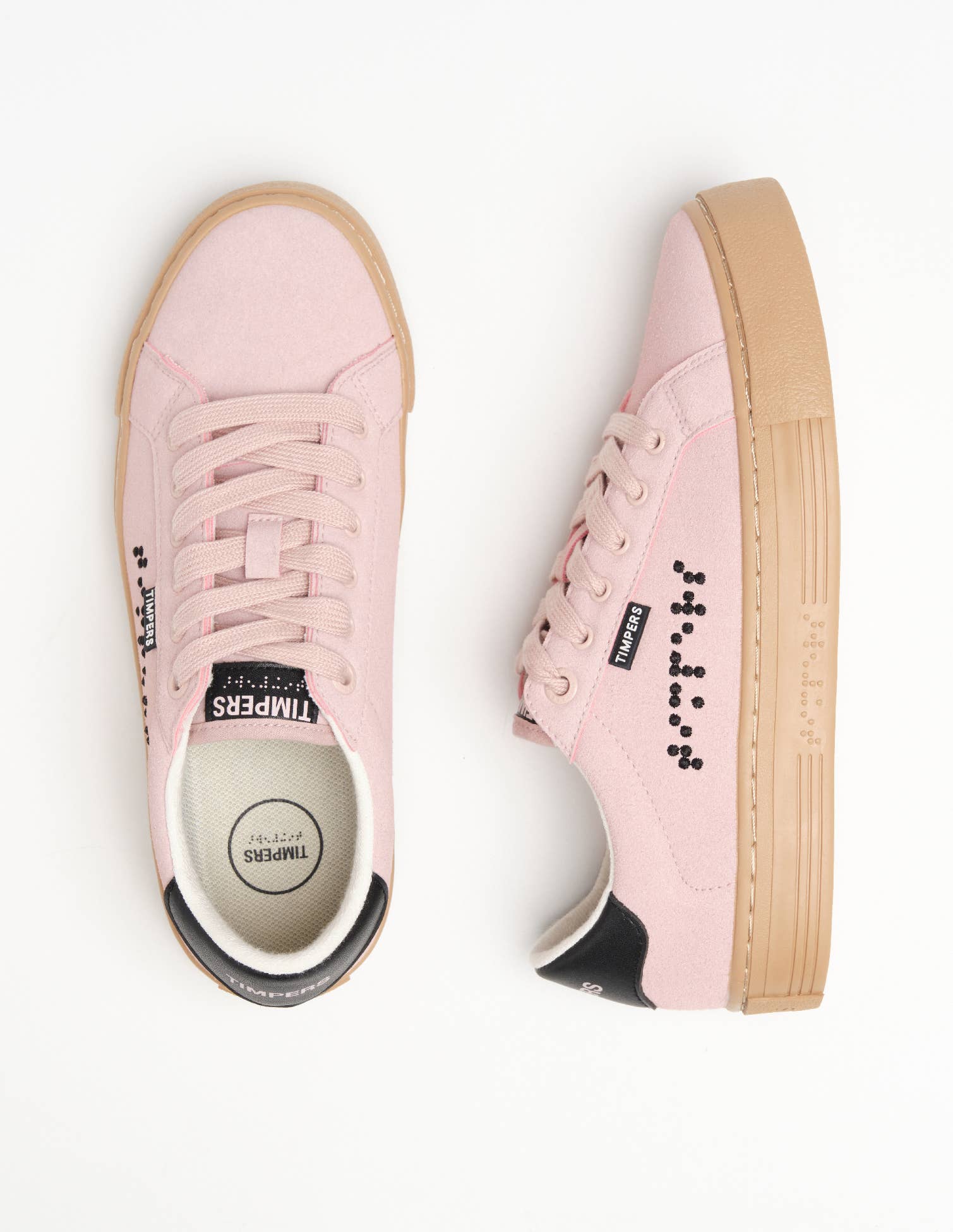 Timpers - Vente Baskets tendance – homme - Baskets roses véganes conçues par des personnes handicapées2