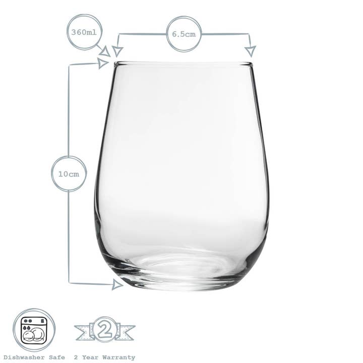 Rinkit Pty Ltd - Wholesale Wine glass - LAV Gaia Stemless White Wine Glass - 360ml1