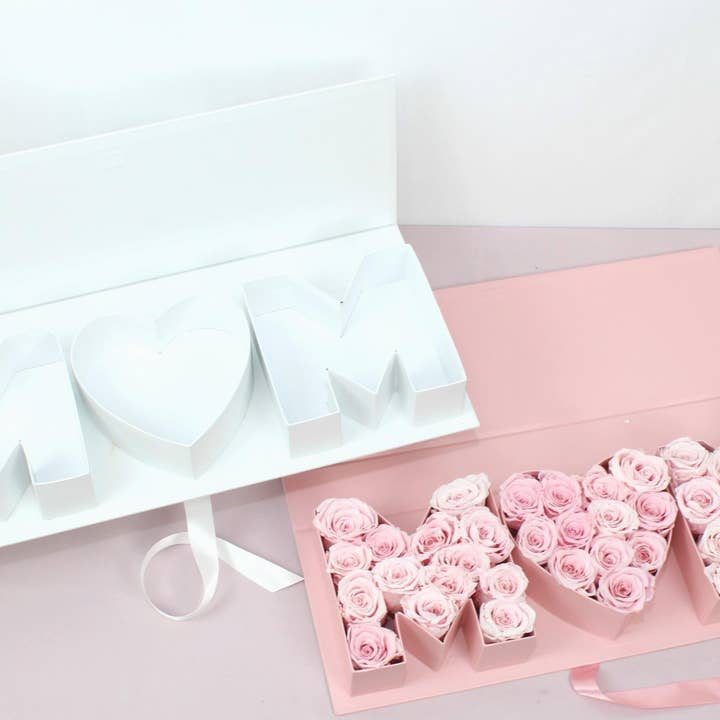 Elegant Design Supply - Wholesale Gift box - Fillable MOM Letters Flower Gift Box4